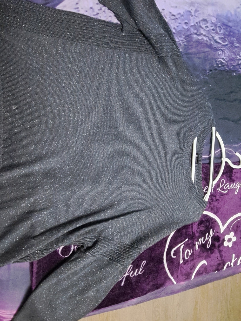 torrid Black Metallic Knit Sweater